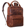 "Niall" Leren Laptop Rugzak 15 Inch Heren & Dames Rugzak Tas Groot