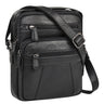 "Omar" Kleine Leren Schoudertas voor Heren Tablet Tas tot 8,4 Inch