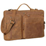 "Torsten" Leren Laptoptas Sleeve Heren 15,6-17 Inch