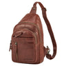 "Montego" 2-in-1 Grote Echt Lederen Sling Bag voor Mannen