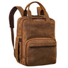 "Niall" Leren Laptop Rugzak 15 Inch Heren & Dames Rugzak Tas Groot
