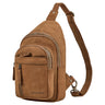 "Montego" 2-in-1 Grote Echt Lederen Sling Bag voor Mannen