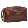 "Gaius" Reis Toilettas Heren Leder Vintage Echtleer