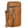 "Asher" Leren Borstzakje Heren Vintage Riemtas